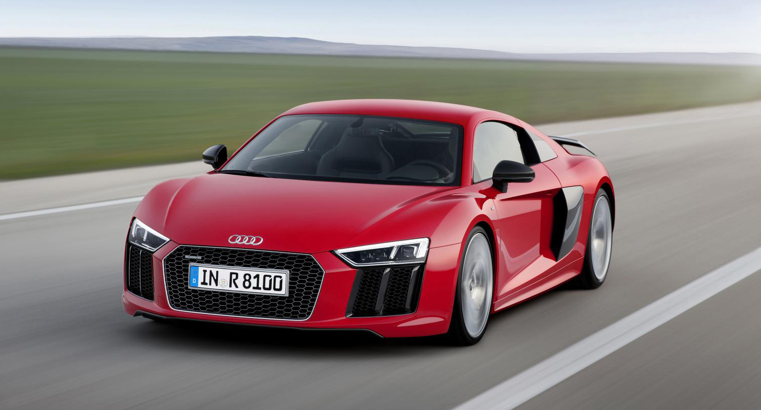 The new Audi R8 V10 Plus