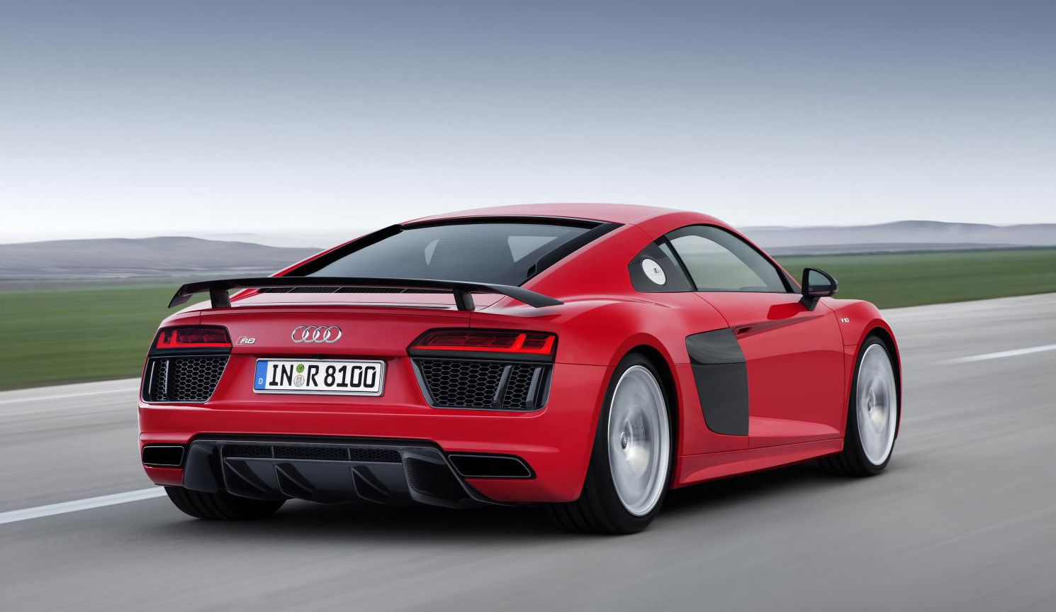 The new Audi R8 V10 Plus