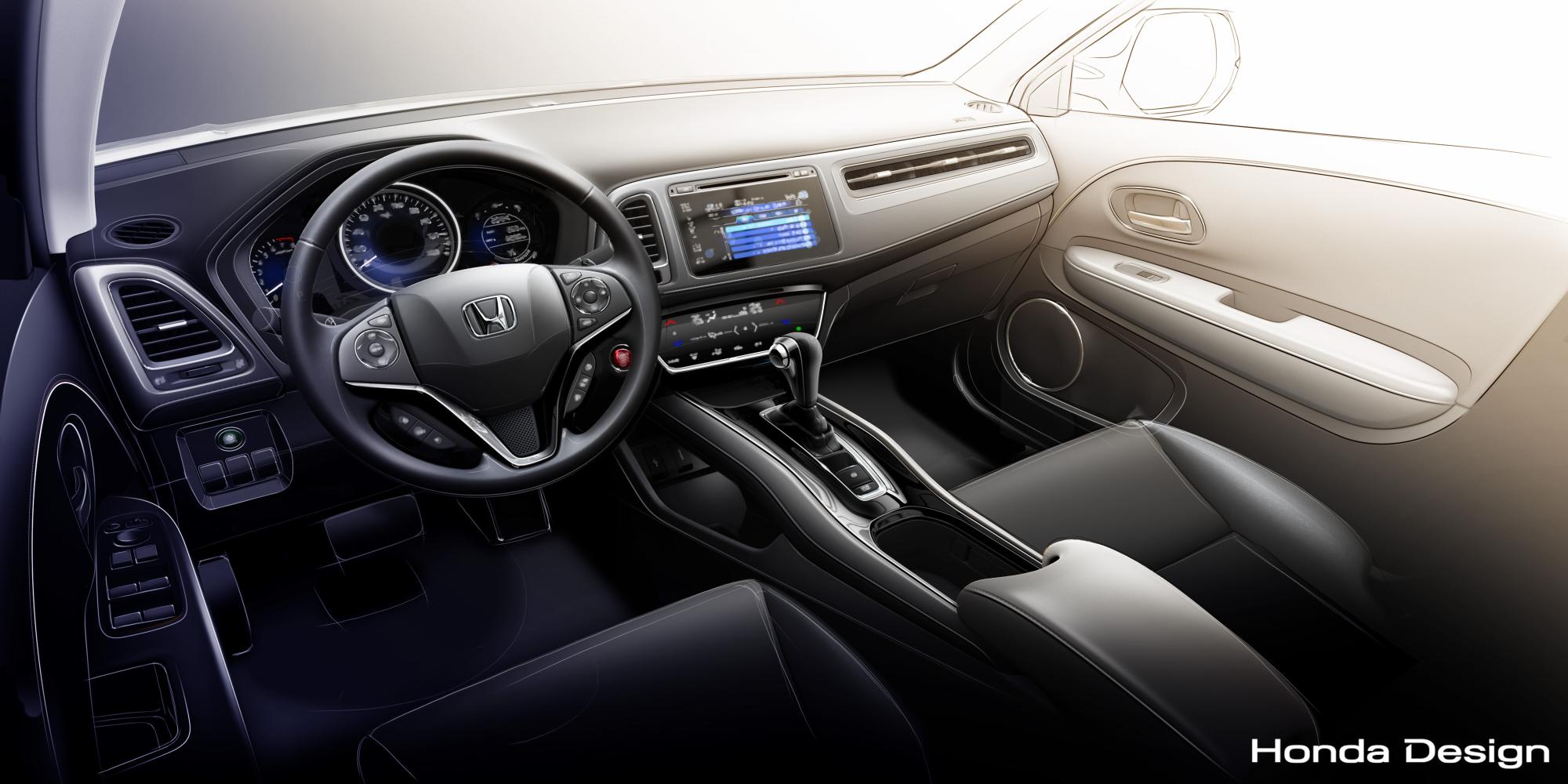 HR-V_IP_sketch_EU_Left handle steering wheel