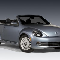 VW Denim Beetle-front 3 quarters top down